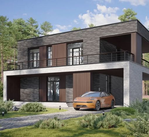 Дом хай-тек в КП Зиккурат