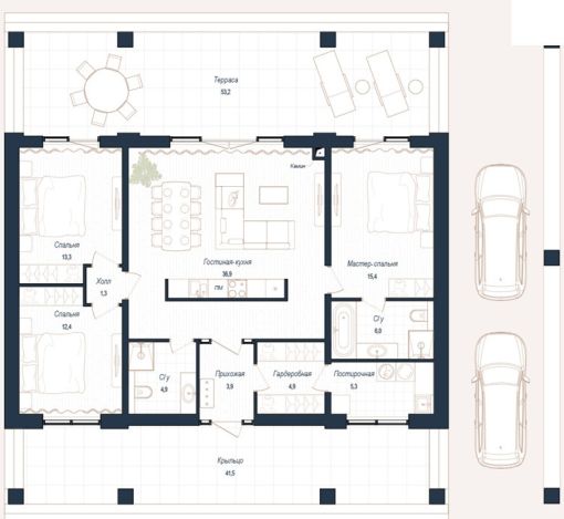 Дом райт в КП Зиккурат
