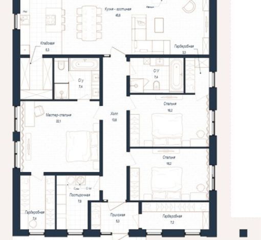 Дом шале в КП Зиккурат