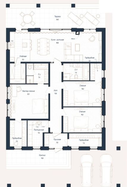 Дом шале в КП Зиккурат