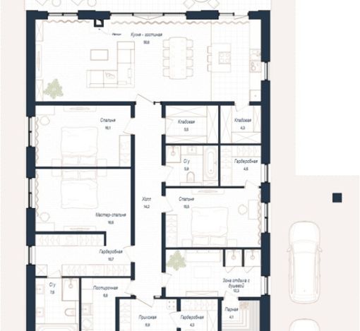 Дом райт в КП Зиккурат