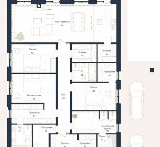 Дом шале в КП Зиккурат