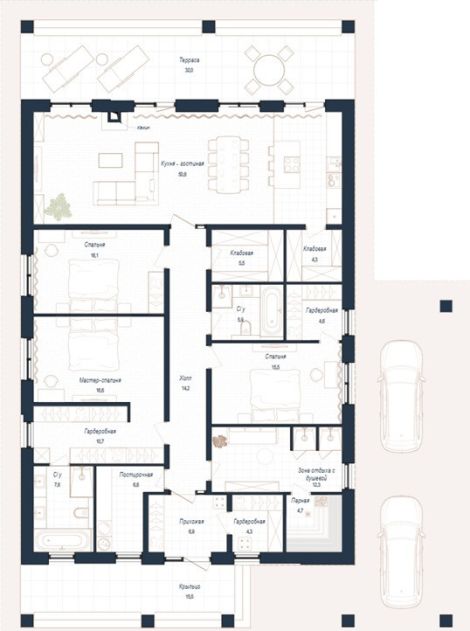 Дом шале в КП Зиккурат