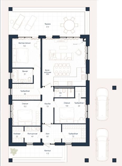 Дом райт в КП Зиккурат