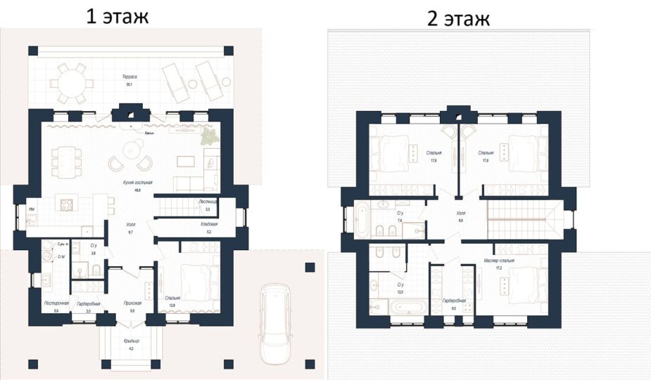 Дом шале в КП Зиккурат