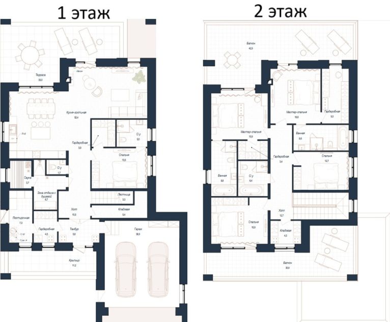 Дом хай-тек в КП Зиккурат