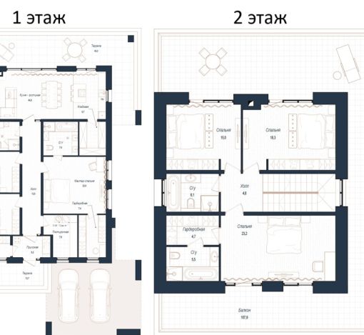 Дом хай-тек в КП Зиккурат