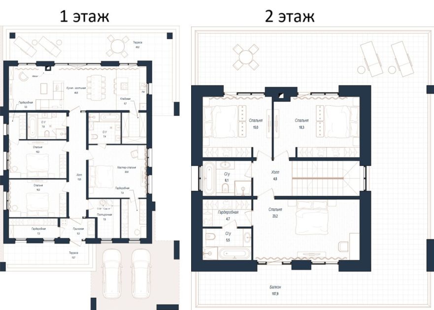 Дом хай-тек в КП Зиккурат