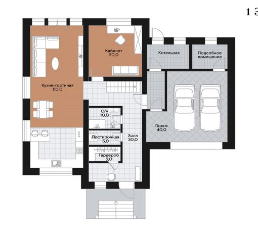 Дом под ключ в КП Княжье Озеро